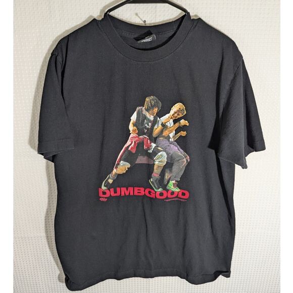 Dumbgood Bill & Ted T-Shirt Medium Mens Black Graphic Tee Streetwear Movie Shirt - Picture 1 of 5